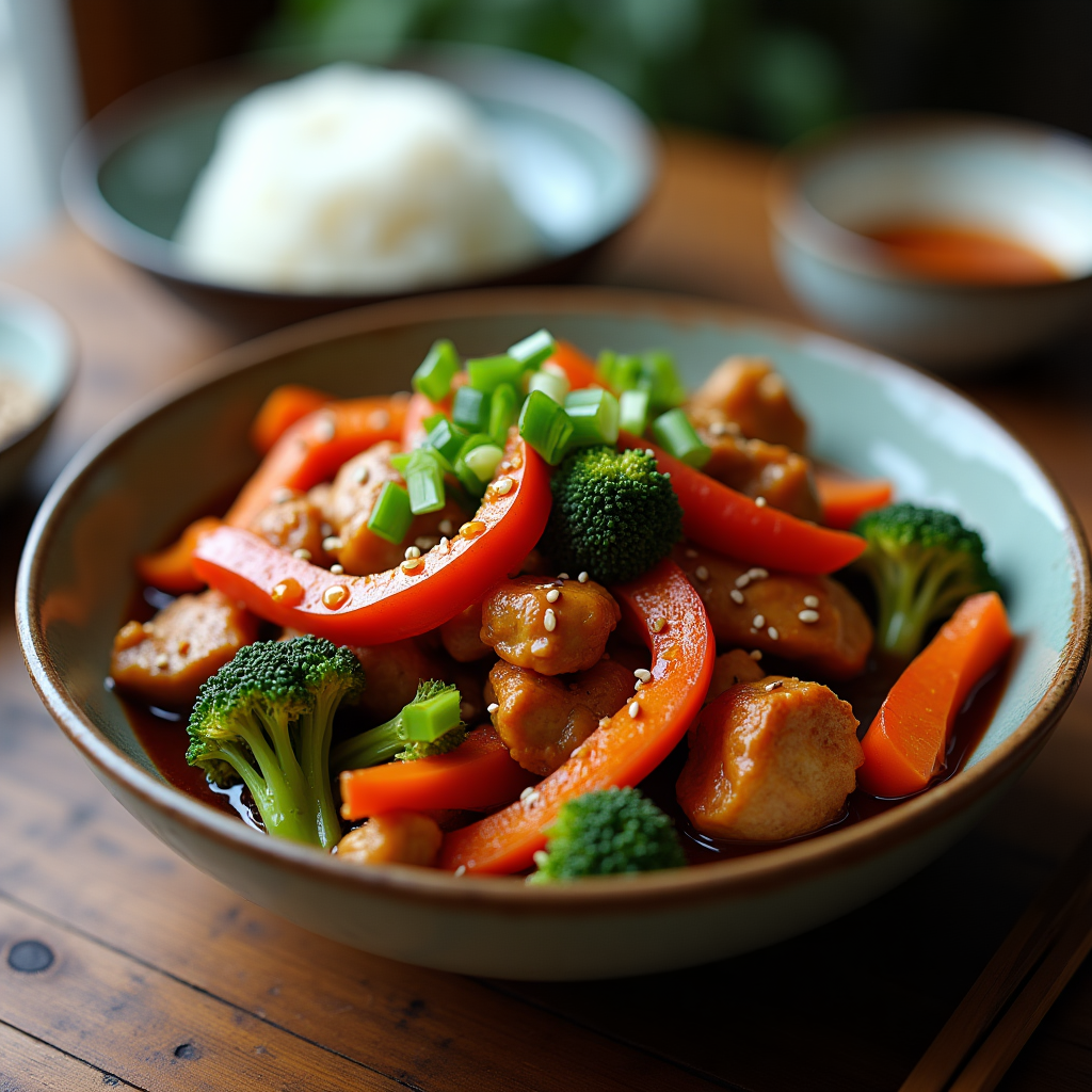 15-Minute Chicken Stir Fry – Quick Weeknight Dinner - finished dish ready to serve