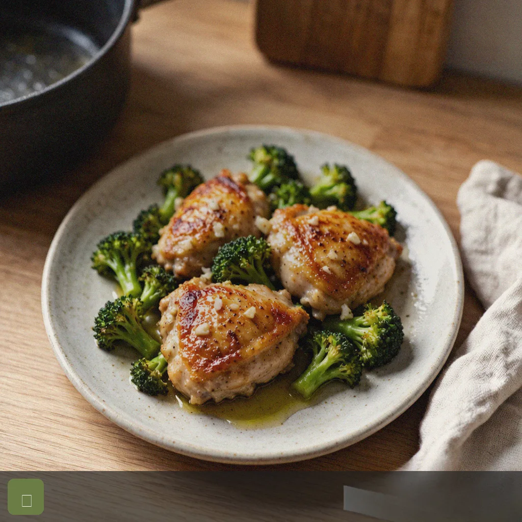 Air fryer 5 ingredient recipes step 5: finished garlicky chicken plate