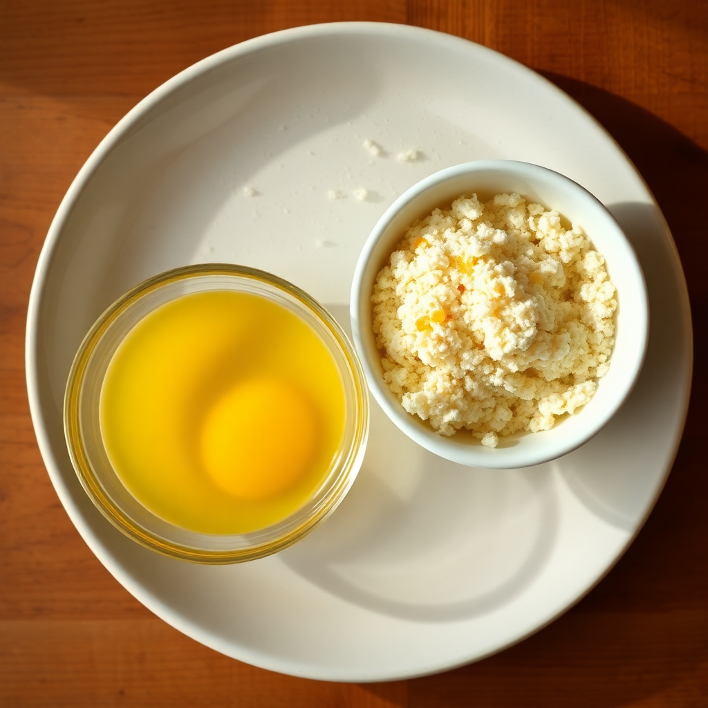 Cauliflower seasoned in bowl