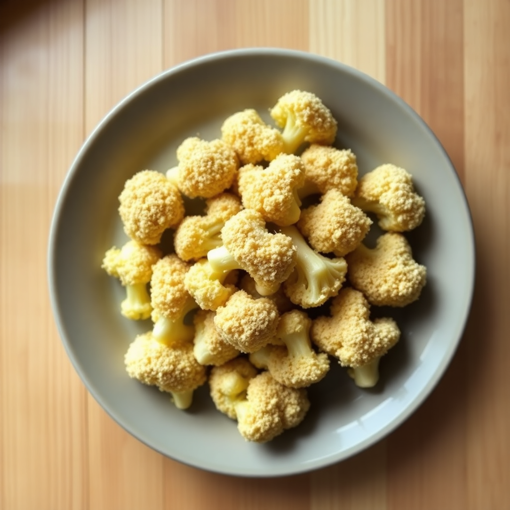 Cauliflower in air fryer basket