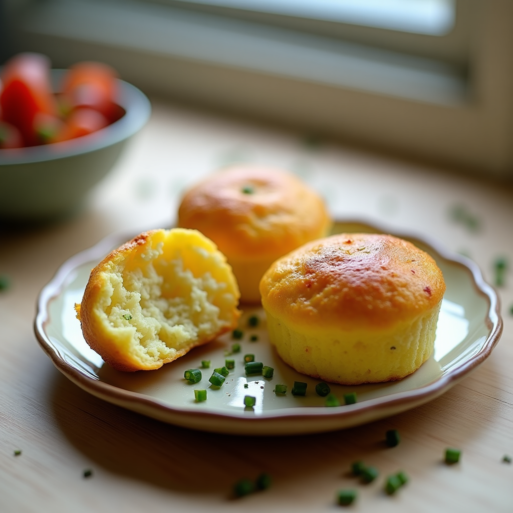 3-Ingredient Egg Muffins in Air Fryer – Easy Breakfast - finished dish ready to serve