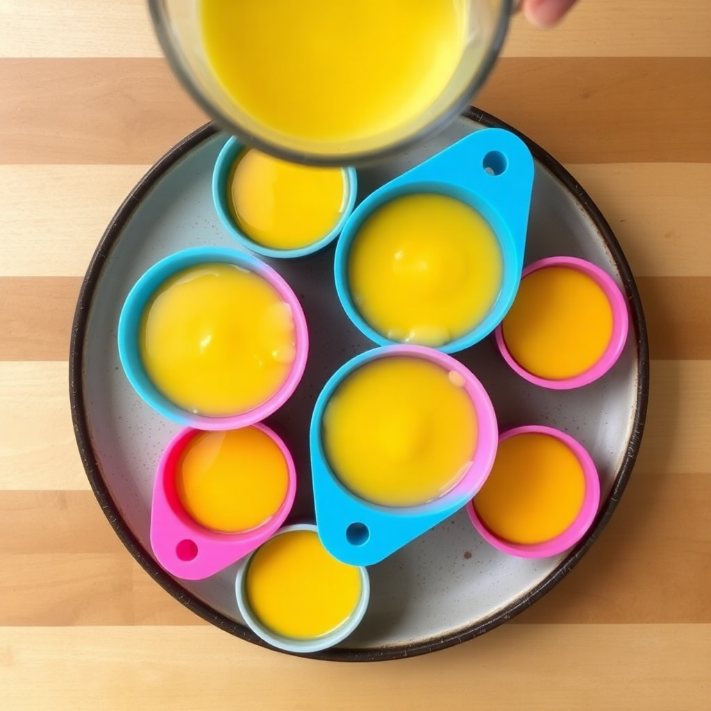 Cheese on egg muffins