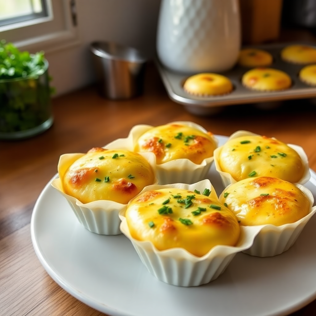 Plated egg muffins