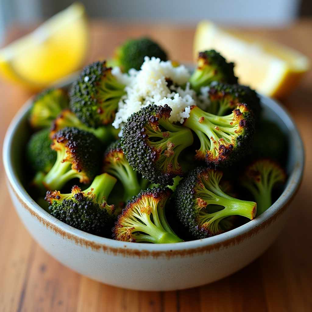Air Fryer Frozen Broccoli – Crispy in 10 Minutes - finished dish ready to serve