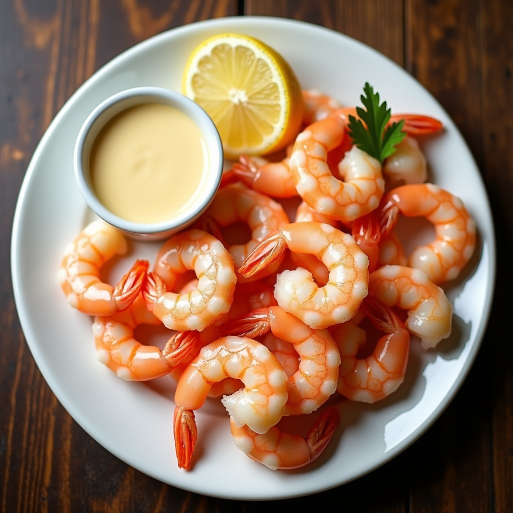 Air Fryer Frozen Shrimp – No Thawing Needed - finished dish ready to serve