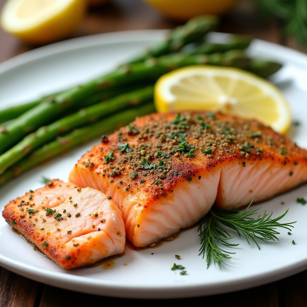 Air Fryer Salmon Fillet – Restaurant Quality in 10 Min - finished dish ready to serve