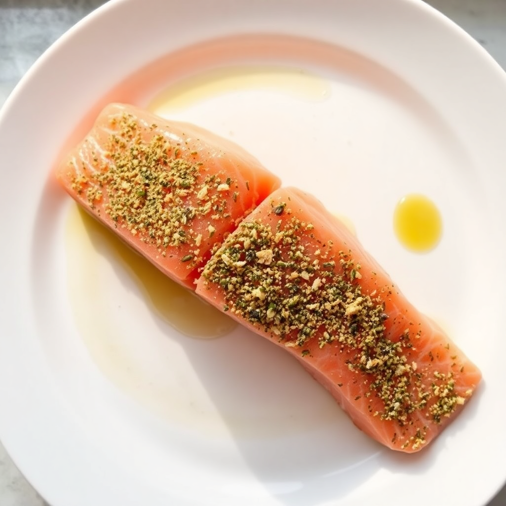 Seasoned salmon