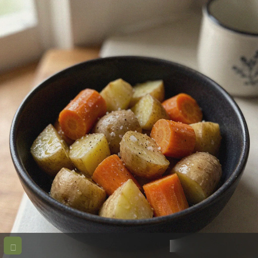 Air fryer sheet pan dinner step 2: toss veggies in oil