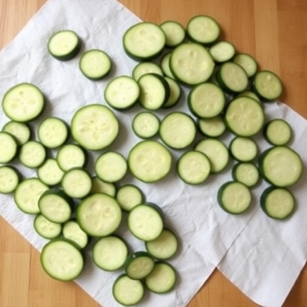 Breaded zucchini slices