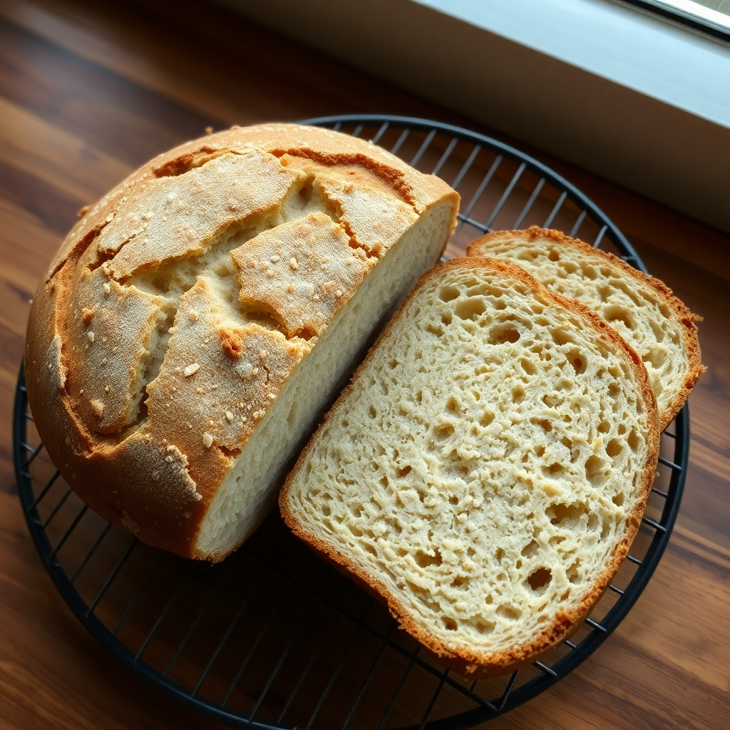 Bread machine whole wheat bread step 5: loaf sliced on a board, dense brown crumb with seeds visible, hearty texture Bread machine whole wheat bread step 5: loaf sliced on a board, dense brown crumb with seeds visible, hearty texture