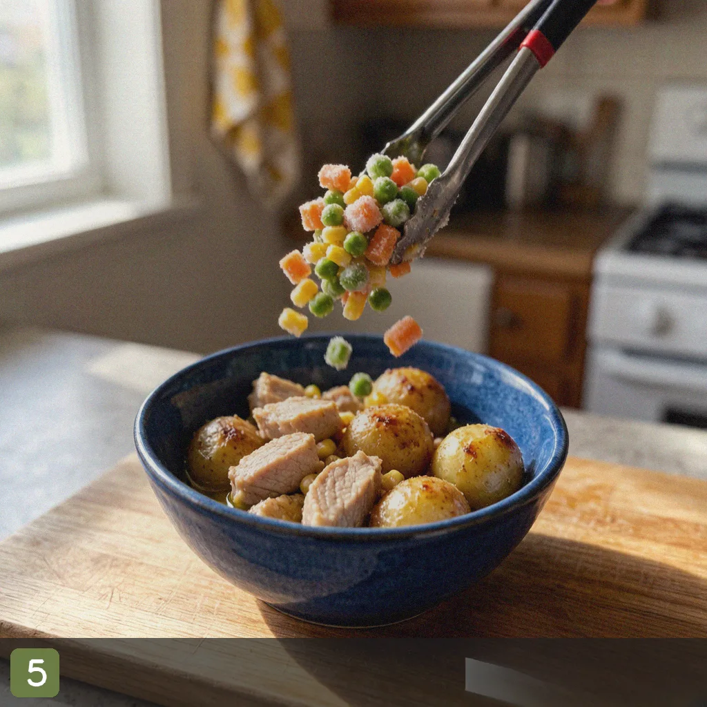 Cheap air fryer recipes step 5: plated budget meal