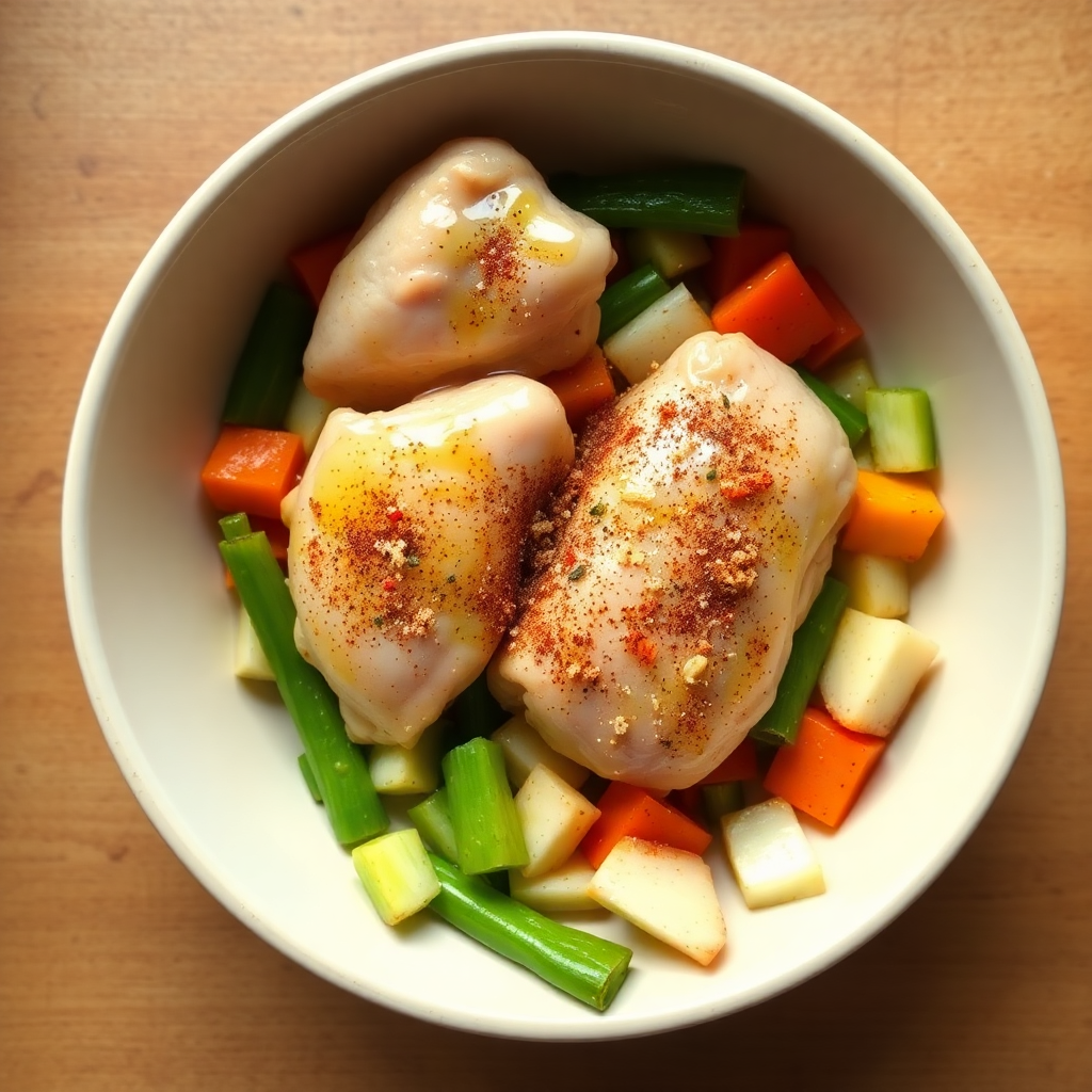 Protein browning in a hot pan