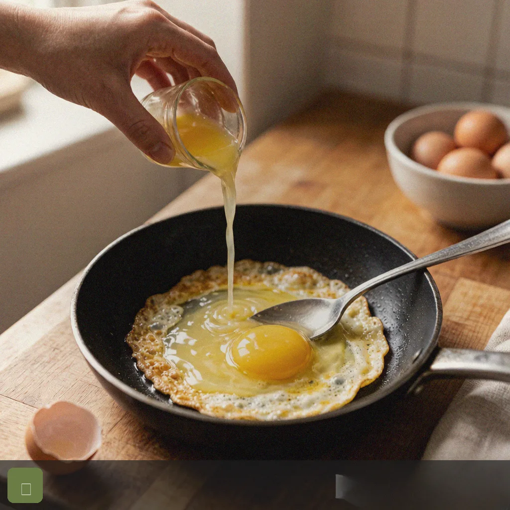 Easy omelette recipe step 3: cook egg base