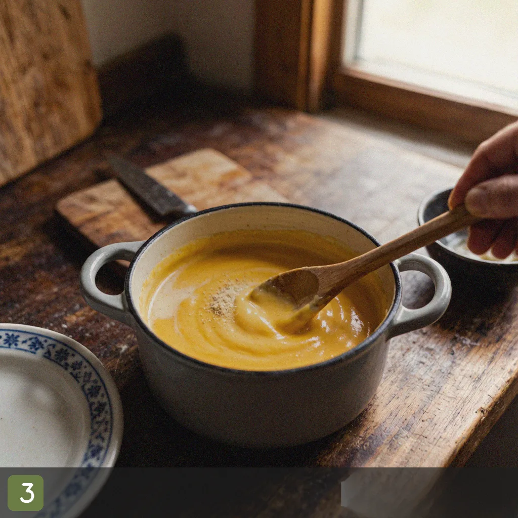 Kid friendly quick dinner step 3: make cheese sauce