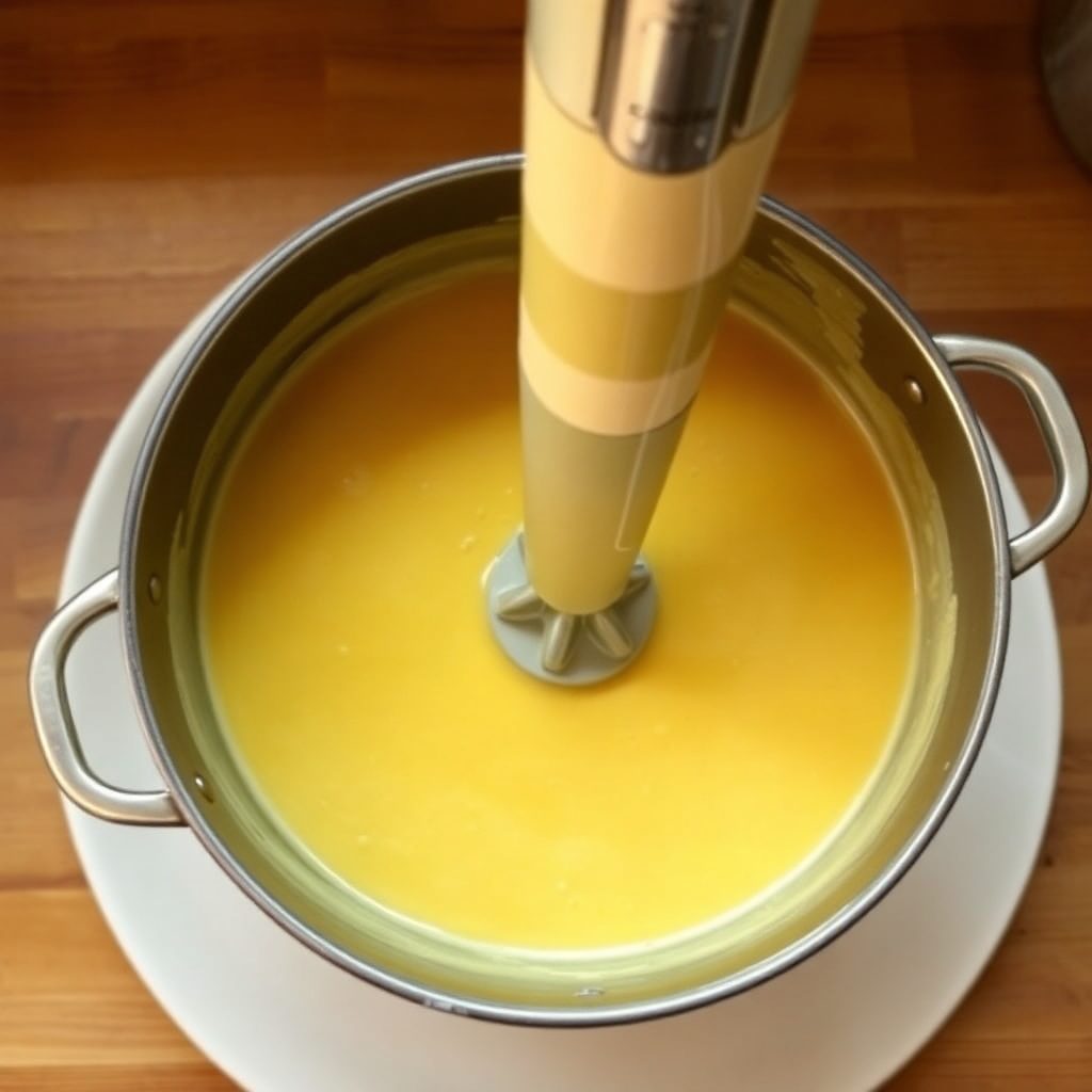Low sodium vegetable soup step 4: soup simmering gently on low heat, vegetables softening, broth turning a light reddish color from tomatoes