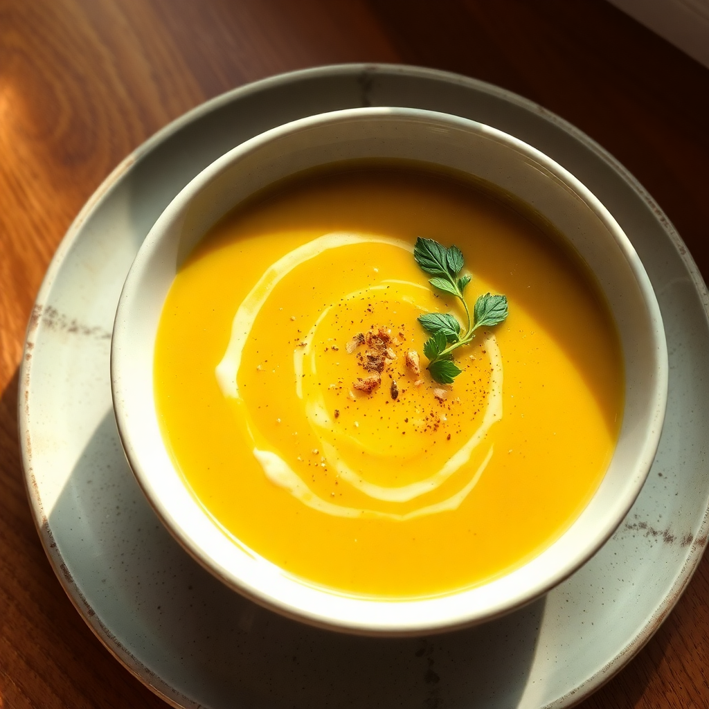 Low sodium vegetable soup step 5: colorful vegetable soup in a white bowl, served with a slice of whole wheat bread on the side