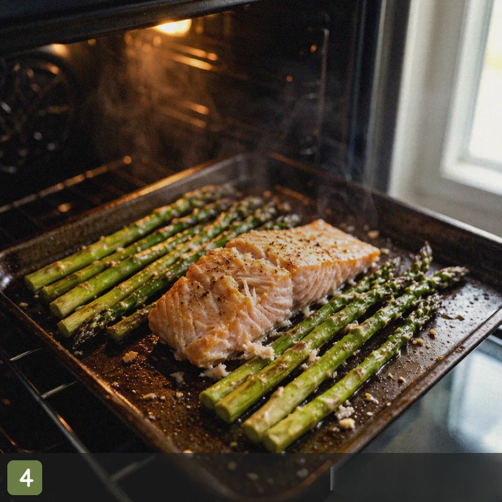 Meal prep salmon step 4: bake salmon in oven